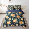 thumbnail image 2 of Manfei Retro Pumpkin Bed in a Bag Twin size, Fall Harvest Bedding Sets Twin Size, Teenager Adult Reversible Bedding Twin Size, Breathable Bedroom Decoration, 7pcs, 2 of 7