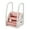 Pink, variant on Toddler 3 Step Stool, Kids Standing Tower for Toddlers Plastic Learning Helper Stool for Kitchen Counter Bathroom Sink Toilet Potty Training with Handles, Lightweight Non-Slip