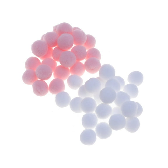 200 Colorful 2-Color Pom Poms for DIY Crafts