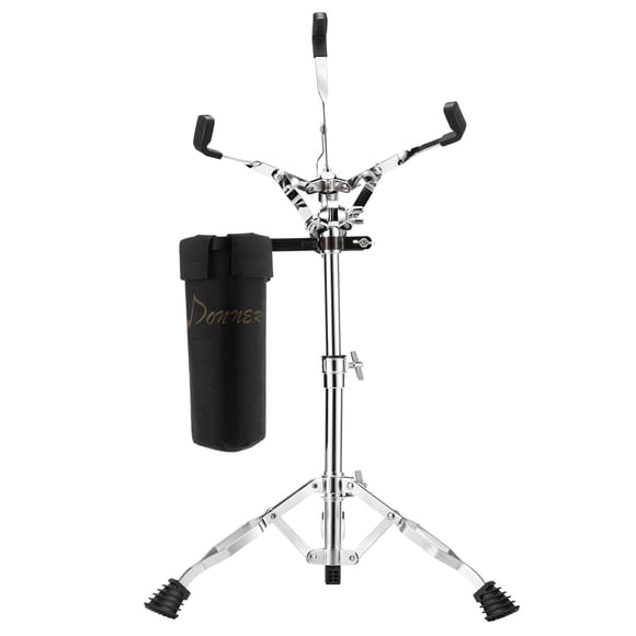 Donner Snare Drum Stand with Drumstick Holder, Adjustable Snare Stand Double Braced Fit for 10 to 14 Inch Dia Drums Handpan and Practice Pa