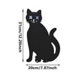 thumbnail image 3 of Fasiaou 1 Pack Metal Cat Garden Statues Black Cat Silhouette Cat Decorative Garden Stakes Garden Outdoor Statues Animal Stakes for Yard Decor and Lawn Ornaments, 3 of 8