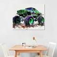 thumbnail image 3 of EastSmooth  Cartoons Monster Truck Theme Wall Art Prints  Canvas Picture Children Boys Birthday Gift Game Room Decor Art Painting Kids Nursery, 3 of 5