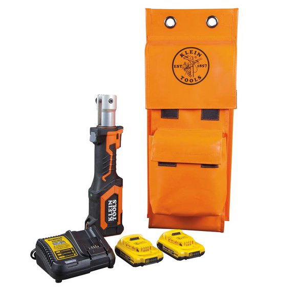 KLEIN Battery-Operated Cutter/Crimper, No Heads, 2 Ah