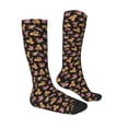 thumbnail image 3 of Picia Women Crew Soft Moisture-wicking Socks Rose Flower Bear Pattern Design Cotton Socks, One Size fit All, 3 of 9