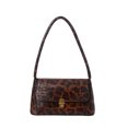 thumbnail image 1 of Bolso de hombro con axila de leopardo para mujer, bolsos de mano con solapa de PU Vintage (marrón) Likrtyny Para estrenar, 1 of 9