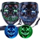 thumbnail image 1 of Paquete de 2 máscaras LED máscara de purga de Halloween máscara iluminada cosplay con 3 modos de flash EL cable para Halloween brillar Electrónica, 1 of 5