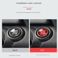 thumbnail image 6 of 2X Carbon Fiber Engine Start Stop Button Interior Trim Cover Sticker for R55 R56 R57 R58 R59 R60 R61(A), 6 of 6