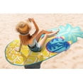 thumbnail image 3 of Serviette de Plage Fantaisie en Forme d'Ananas 100% Polyester. 107cm x 178cm, 3 of 3