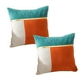 thumbnail image 1 of Funda de almohada con costura de terciopelo de tres colores, funda de almohada creativa para sofá para el hogar, 2 uds., 1 of 6