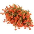 thumbnail image 2 of ZOELNIC 6 Bundles Artificial Fall Flowers No Fade Faux Plants, Fake Indoor Outdoor Greenery Autumn Decorations for Thanksgiving Christmas Wedding Party Home Garden Fireplace Decor (Green Orange), 2 of 8