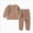 A32-Coffee, variant on 12-18 Months Toddler Boys Bear Print Long Sleeve Pajama Set,2-Piece Sleepwear Loungewear for Fall Winter