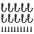 thumbnail image 1 of 10pcs Hooks Wall Hanger Stainless Alloy Coat Racks Hook Bathroom Accessories Kitchen Accessories Coat Shelves Clothes Rack, 1 of 11