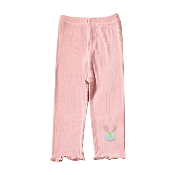 AVTOIFY Girls Shorts, Shorts for Girls, Girls' Summer Thin Elastic Waistband Leggings Cropped Pants Casual Pants Children's Shorts, Toddler Girl Clothes, Girls Summer Clothes, Pink