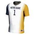 thumbnail image 2 of Unisex GameDay Greats #1 White Notre Dame Fighting Irish  Lightweight Women's Soccer Jersey, 2 of 4
