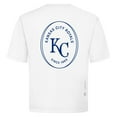 thumbnail image 3 of Men's Levelwear White Kansas City Royals Signet Oversized Luxe Signature Knit T-Shirt, 3 of 3
