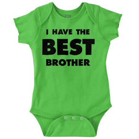 

I Have the Best Brother Cute Sibling Romper Boys or Girls Infant Baby Brisco Brands 24M
