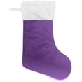 thumbnail image 1 of Christmas Stocking Purple Xmas Stockings Decoration for Family Holiday Party, 1 of 5