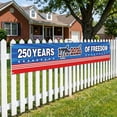 thumbnail image 2 of Kicpot Happy 4th of July Banner (118.1x19.7 Inches), Independence Day Banner for Outdoor Use, Memorial Day Patriotic Decorations for Yard and Garden, 2 of 5