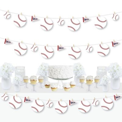Baby Shower or Birthday Party DIY Decorations Win Big Dot of Happiness Go Fight Clothespin Garland Banner 44 Pieces Sports