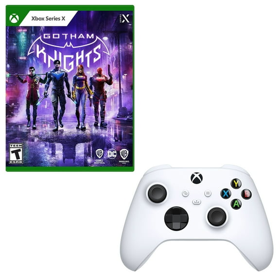 Series X Gotham Knights and Controller
