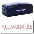 thumbnail image 1 of Large Pre-Inked Full Amount Due Stamp, Slim 1854, Ultra Slim Design, Impression Size 1-13/16" by 2-1/2", Up to 25,000 Impressions - Red Ink, 1 of 10