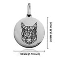 thumbnail image 2 of Stainless Steel Geometric Polygon Squirrel Animal Round Medallion Keychain Circle Ring, 2 of 2