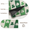 thumbnail image 6 of Runner Rug 2'x6', St. Patrick's Day Washable Non-Slip Hallway Runner Rugs, Green Shamrock Irish Lucky Leaves Bedside Rugs Floor Mats Carpet Runners for Kitchen Bathroom Laundry Room, 6 of 8