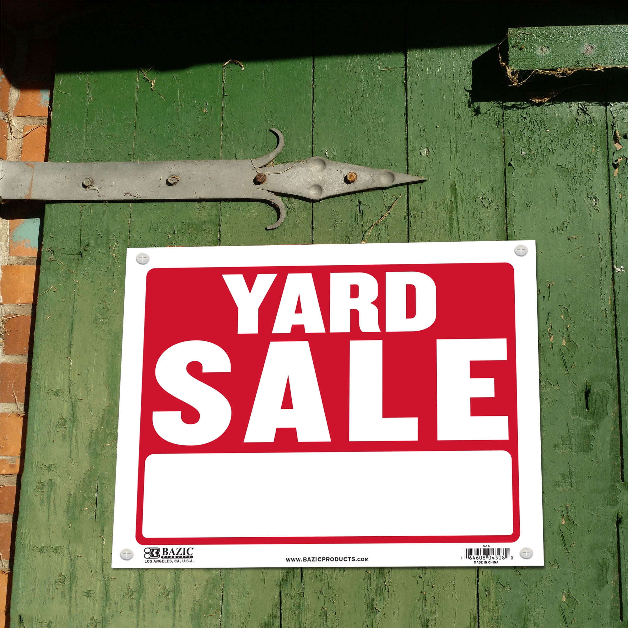 BAZIC Yard Sale Sign 9"X12", Waterproof Indoor Advertising Signage, 24-Pack