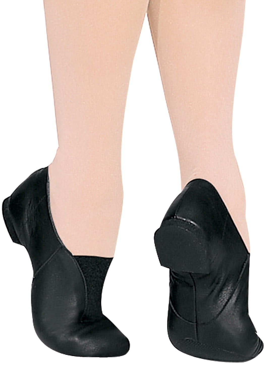 Bloch Dance Women's Super Jazz Leather and Elastic Slip On Jazz Shoe