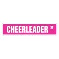 thumbnail image 1 of Cheerleader Street Sign Cheerleading Coach Team Cheer | Indoor/Outdoor | Â 30" Wide, 1 of 1