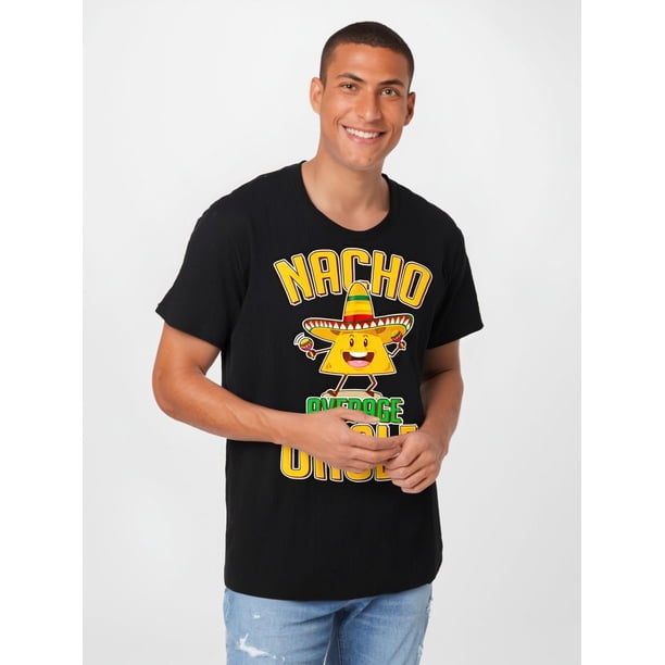 Funny Family Nacho Average Uncle Premium T-Shirt funny Men’s Short Sleeve Graphic T-shirt Collection black Tee For Adult, Men, Women, Teen, Teenager, Adolescent, Youth