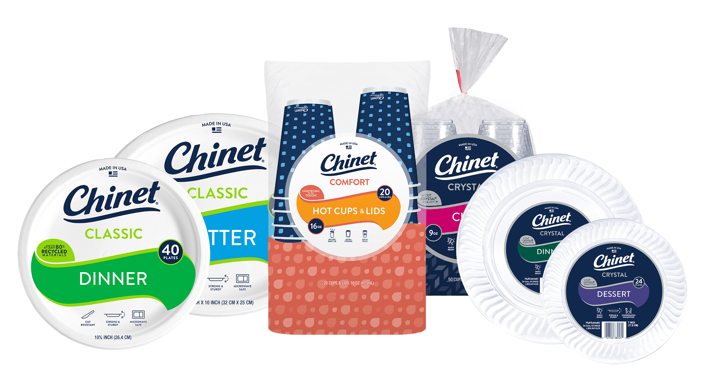 Chinet Classic 10.375" Premium Disposable Dinner Plates, 80 Count photo 6