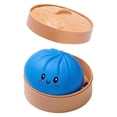 thumbnail image 3 of 1PCS Mystery Dumpling Squishy Large with Steamer – Silicone Bun Sensory Fidget Toy for Kids & Adults, Hand Pinching Decompression Toy ( Color), 3 of 9