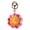 B, variant on Crocheted sunflower keychain pendant with a smiley face - a top prize! Hand-knitted bag/car ornament - a gift!