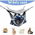 thumbnail image 4 of Hamaca para jaula de 3 capas para animales pequeños, cama colgante suave, juguete cálido para chinchillas, cobayas, conejos, hurones, ratas y ardillas que juegan a dormir, 4 of 5