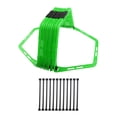 thumbnail image 1 of Anillos de agilidad hexadecimales de entrenamiento de entrenamiento para niños y adultos al aire libre para niños y adultos portátiles plegables para verde, 1 of 8