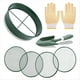 thumbnail image 1 of Juego de Tamiz de con Pala y Guantes, Juego de Tamiz de Jardín con 4 Intercambiables de 3, 6, 9 y 12 mm, Tamiz de ., 1 of 5