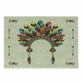 thumbnail image 1 of Ethnic Cutting Board, Retro Headband in Design Colorful Feathers Arrows and Geometrical Motifs, Decorative Tempered Glass Cutting and Serving Board, Small Size, Multicolor, by Ambesonne, 1 of 1