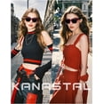thumbnail image 2 of Gafas de Sol KANASTAL Polarizadas UV400 Rojo/Negro para Poner sobre Lentes, 2 of 6