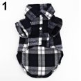 thumbnail image 1 of UDIYO Small Pet Dog Plaid Shirt Lapel Coat Cat Jacket Clothes Costume Top Apparel, 1 of 7