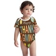thumbnail image 2 of Gaeub Happy Thanksgiving With Gnome Print Infant Climbing Onesie,Toddler Outfit,Newborn Baby Bodysuit,Baby Boy Girl Clothes -9M, 2 of 6