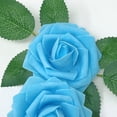 thumbnail image 2 of Wrapables Artificial Rose Flower, Real Touch Flowers for DIY Wedding Bouquets and Centerpieces, Light Blue, 2 of 3