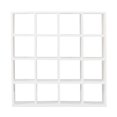 thumbnail image 1 of Estante de almacenamiento pequeño con 16 estantes de rejilla, muebles blancos para casas de muñecas, 1 of 10