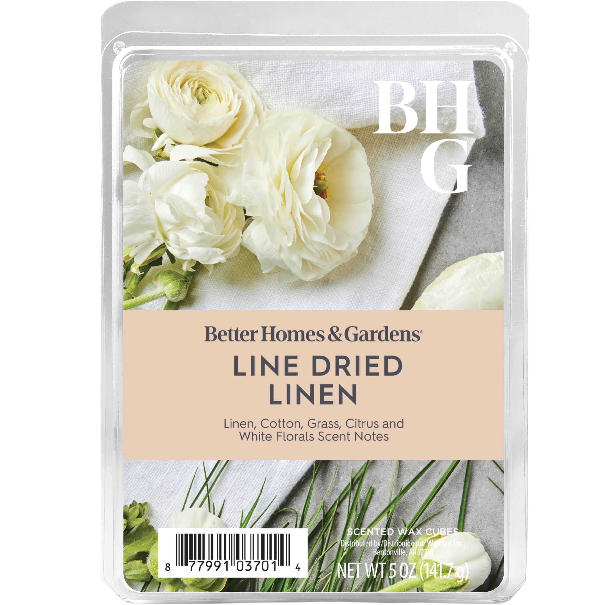 (5 pack) Line Dried Linen Scented Wax Melts, Better Homes & Gardens, 5 oz (Value Size)