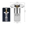 thumbnail image 3 of Harpi Kitchen Sink Drain Strainer, Sink Protectors for Kitchen Sink, Bathroom Sink Drain Strainer, Pop Up Sink Drain Filter with Removable Stainless Steel Filter Basket Hair Catcher, 3 of 8