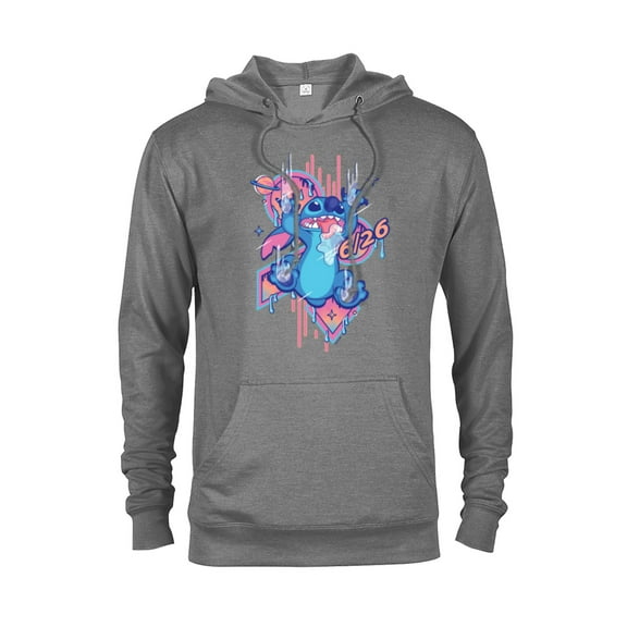 Disney Lilo & Stitch 626 Stitch Day Drool Slide June 26 - Pullover Hoodie for Adults - Customized-Graphite Heather