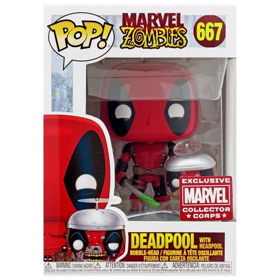 Funko Marvel Deadpool with Deadpool Vinyl Figure, 4"