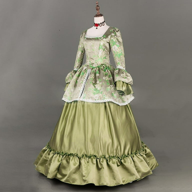 ZVAVZ Victorian Dress Women Rococo Ball Gown Vintage Medieval Dress Plus Size Lace Up Cinch Corset Dress Flare Sleeve Wedding Guest Long Gothic Costumes Army Green,L - Walmart.com ZVAVZ Victorian Dress Women Rococo Ball Gown Vintage Medieval Dress Plus Size Lace Up Cinch Corset Dress Flare Sleeve Wedding Guest Long Gothic Costumes Army Green,L - Walmart.com