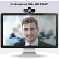 thumbnail image 2 of Full HD 1080P Video Webcam, Noise Cancellation, Privacy Cover, Wide-Angle Lens, Auto Light Correction, Plug &  USB Webcam for Laptop, Desktop, PC, , Zoom,, 2 of 7