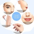 thumbnail image 5 of Women's Facial Razor Eyebrow Shaver Razor Brow Shaper Eyebrow Trimmer Dermaplaner Shaping Tool with Cover Blue BLUE, 5 of 5